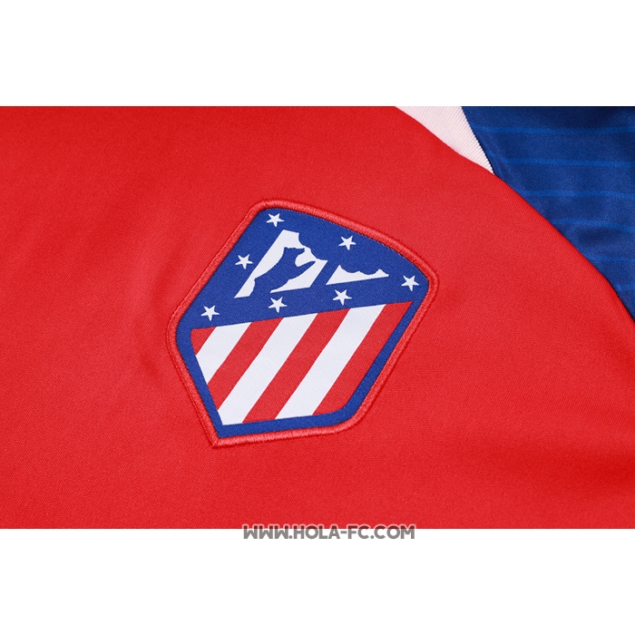 Chandal del Atletico Madrid 2023-2024 Manga Corta Rojo - Pantalon Corto